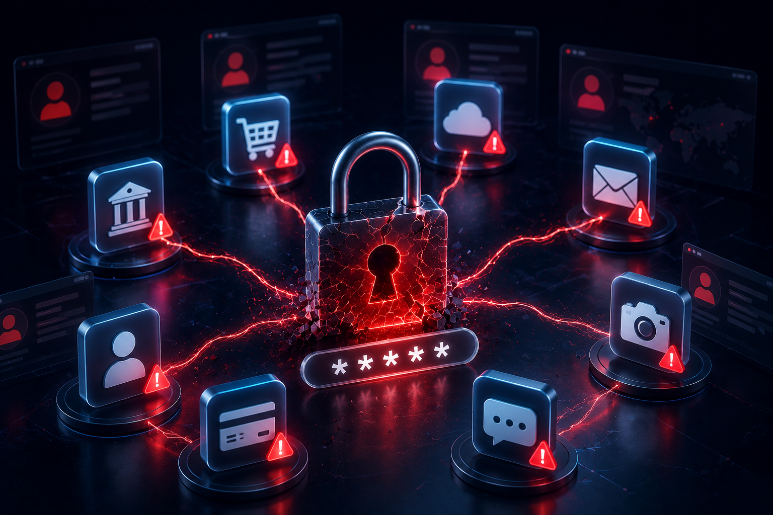 Cosa può succedere se usi la stessa password per più account?