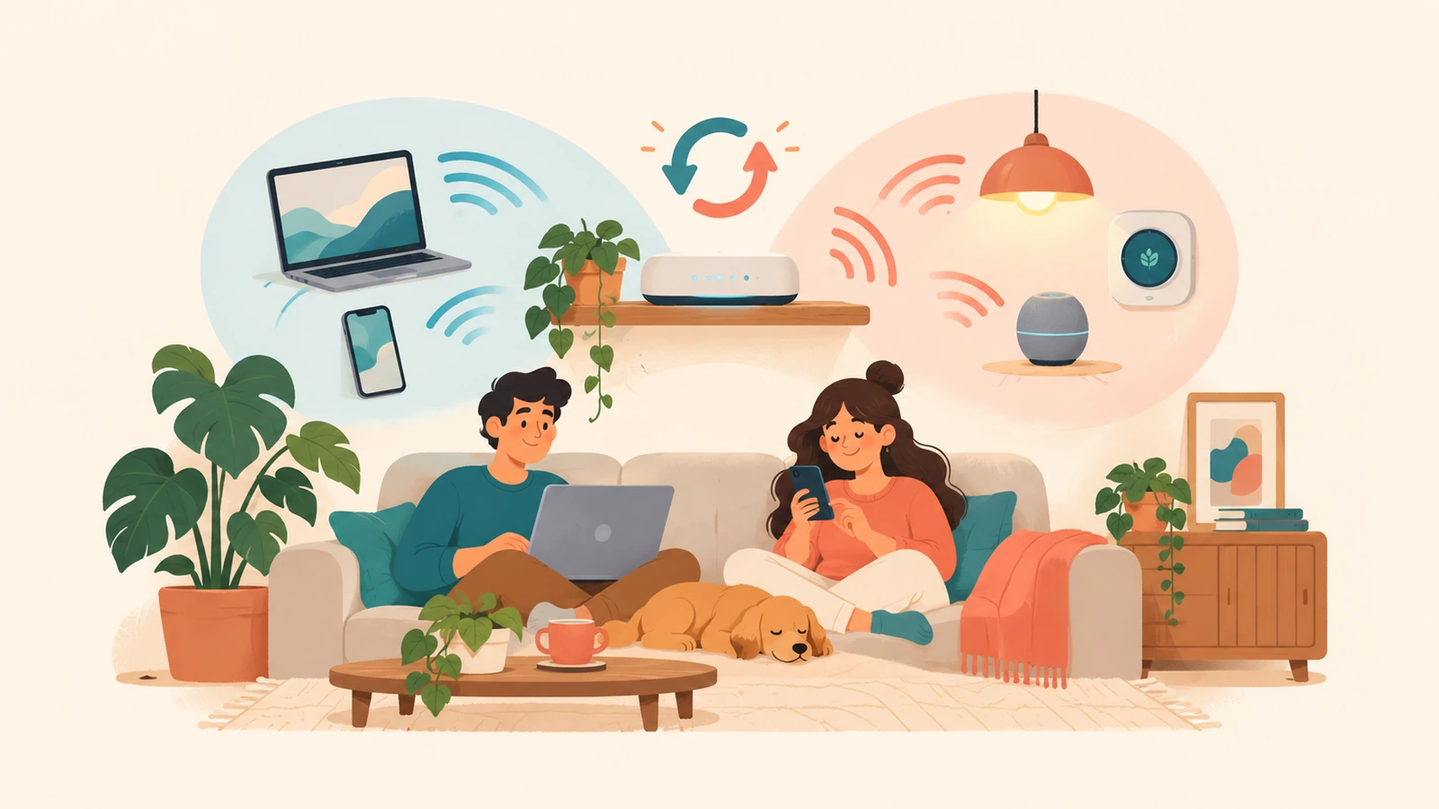 Dispositivi smart in casa: rete ospiti e router aggiornato